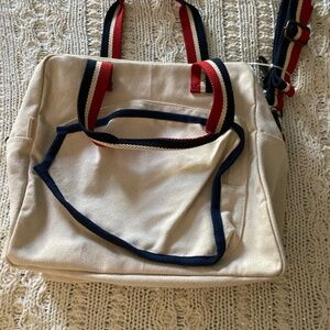 CB Station new without tags pickleball canvas had with red, cream, blue strap